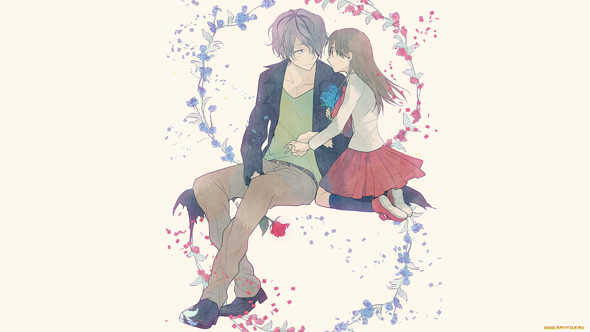 аниме, ib, иб, двое