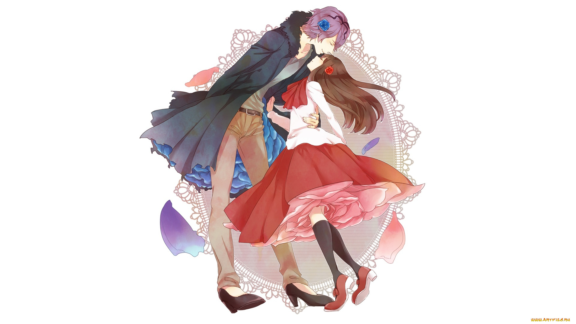 аниме, ib, иб, двое