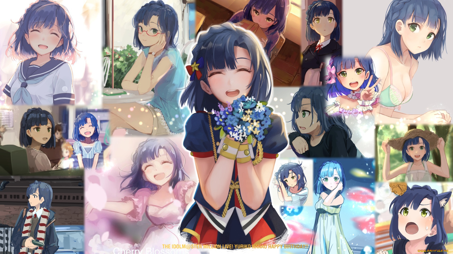 аниме, idolm@ster, nanao, yuriko