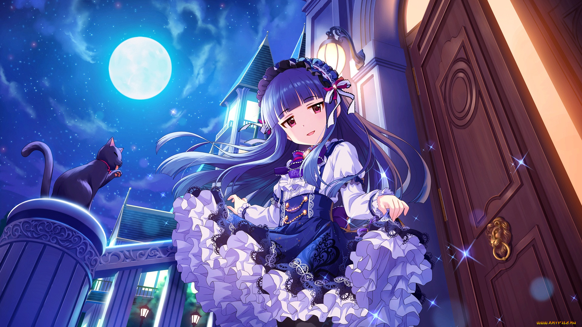 аниме, idolm@ster, взгляд, девушка, фон