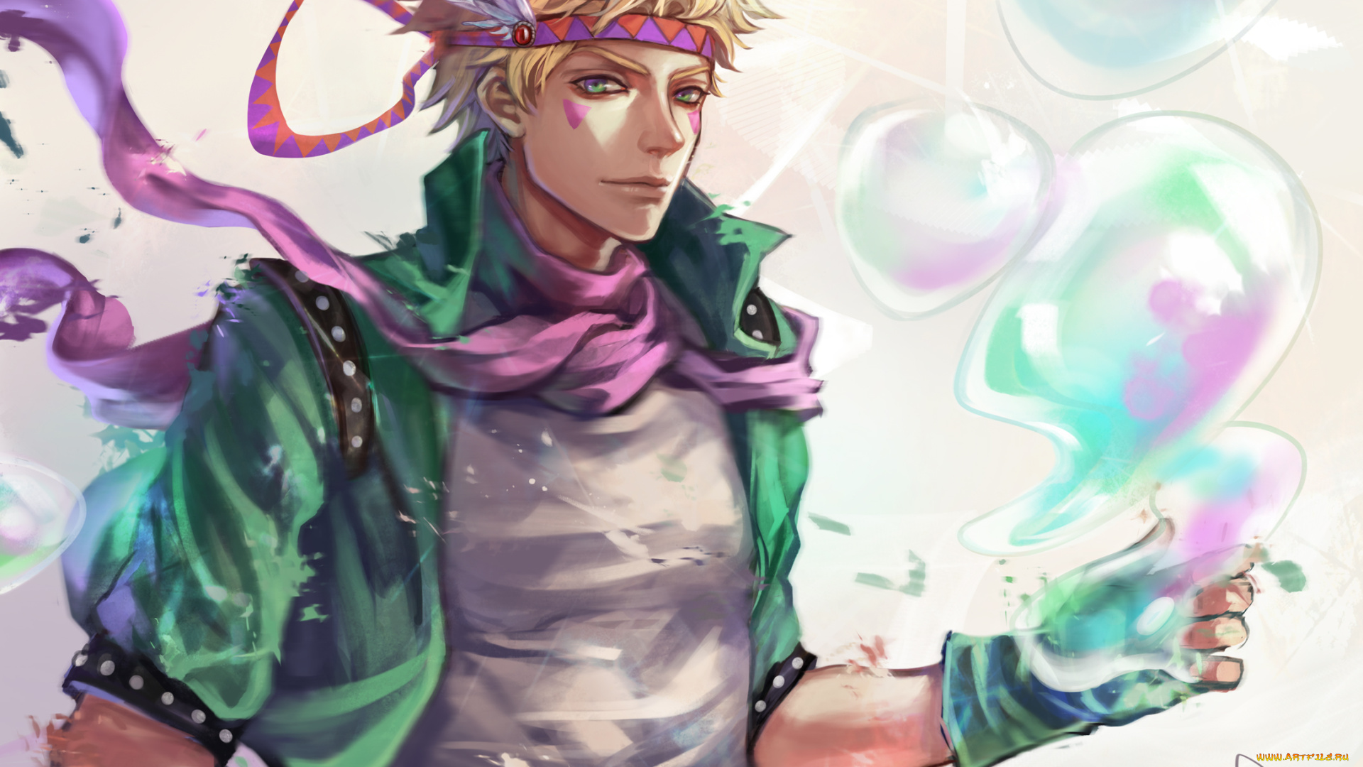 аниме, jojo`s, bizarre, adventure, парень