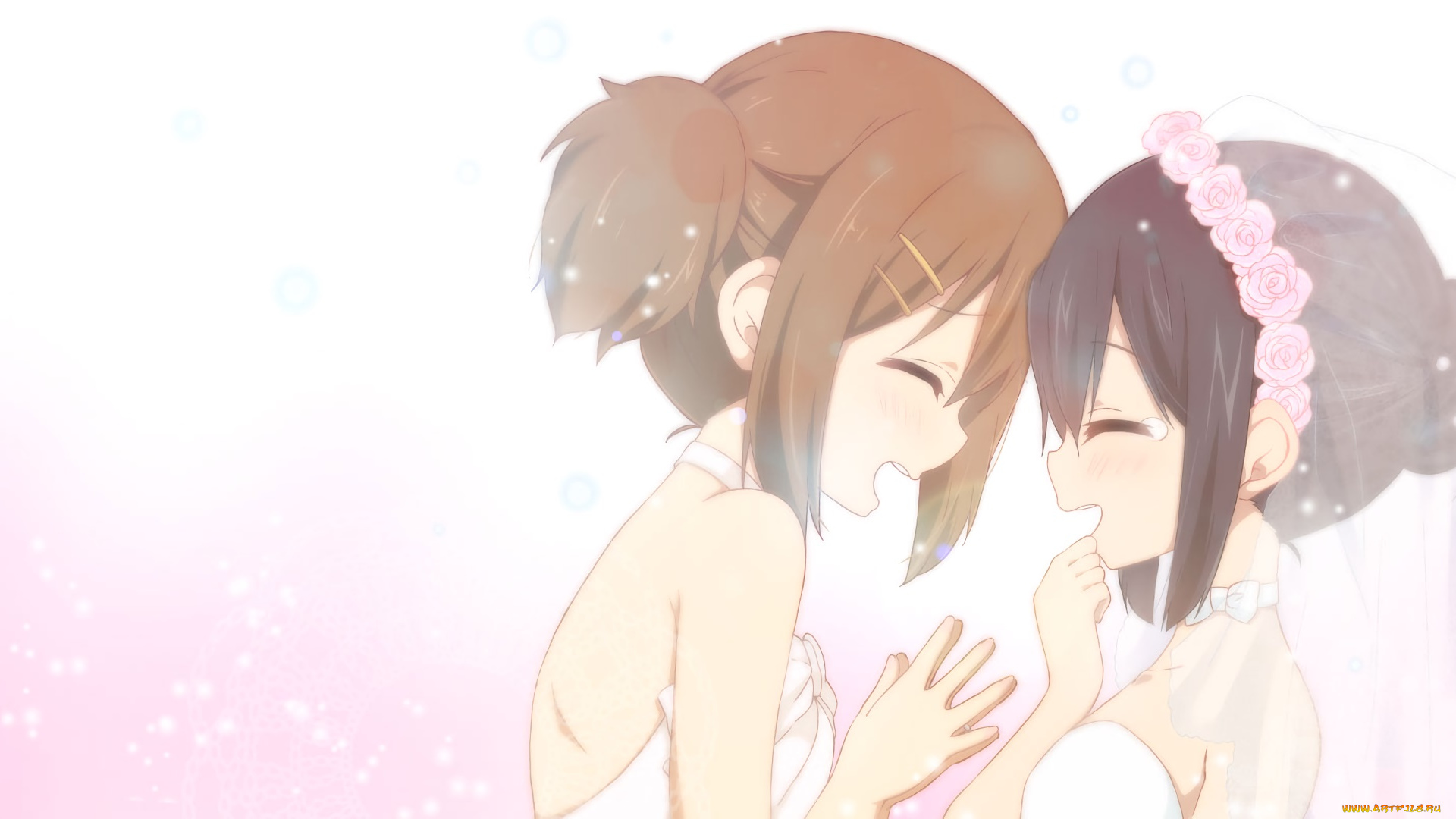 аниме, k-on, взгляд, фон, девушки