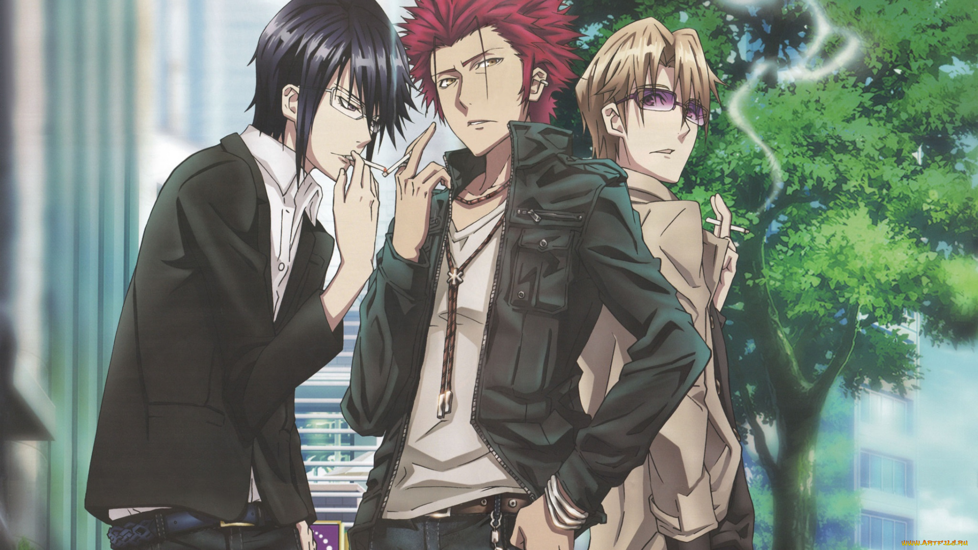 аниме, k, project, парни