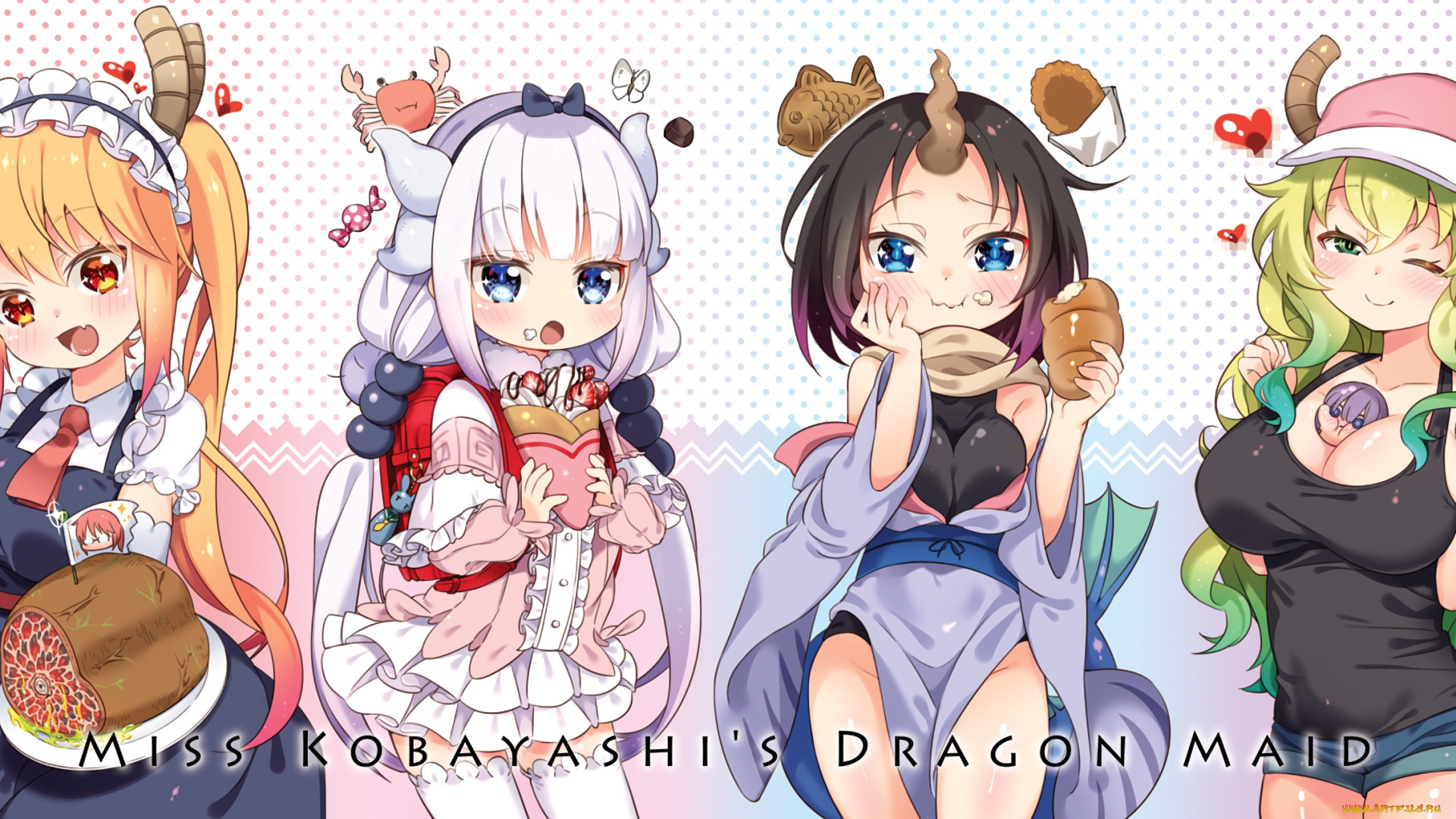 аниме, kobayashi-san, chi, no, maid, dragon, kobayashi-san, chi, no, maid, dragon
