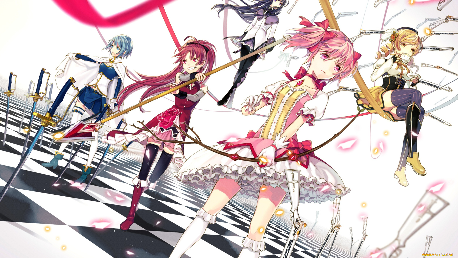 аниме, mahou, shoujo, madoka, magika, mahou, shoujo, madoka, magica