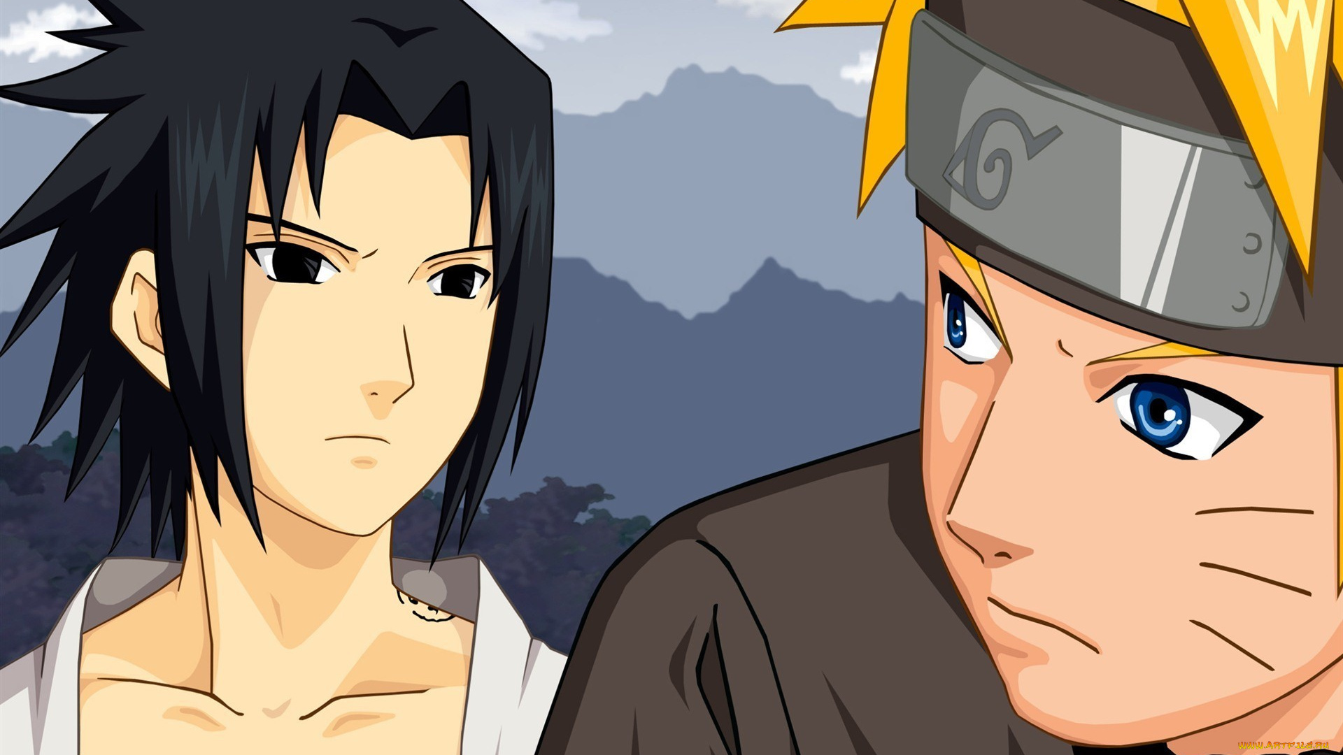 аниме, naruto, лицо, узумаки, наруто, глаза, учиха, саске