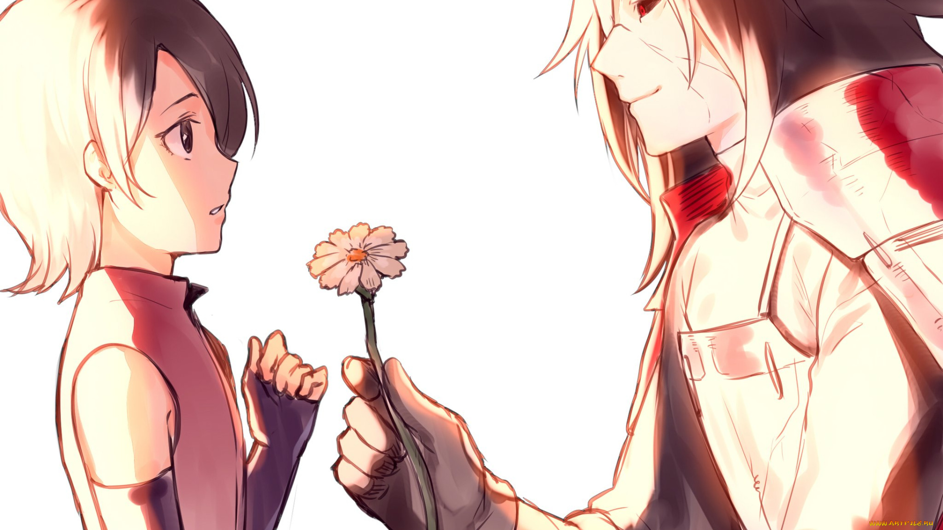 аниме, naruto, мадара, сарада