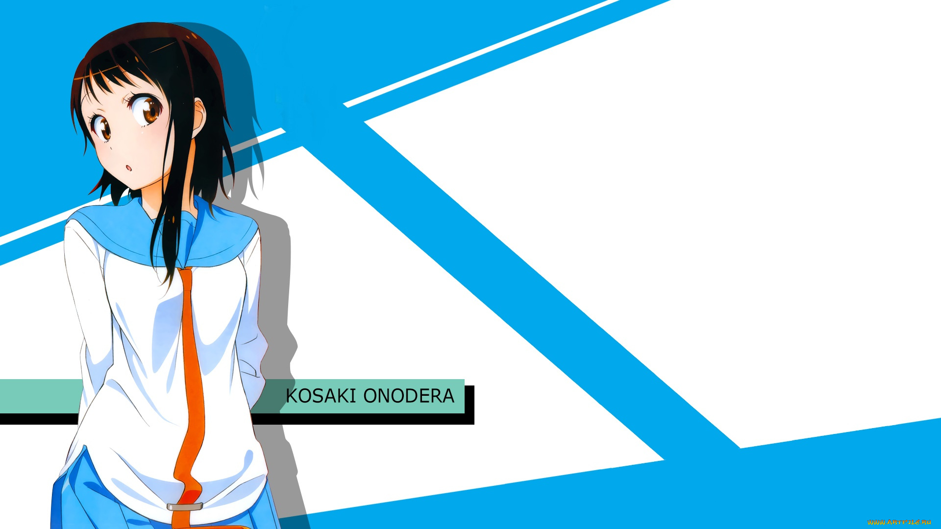 аниме, nisekoi, девушка, фон, взгляд