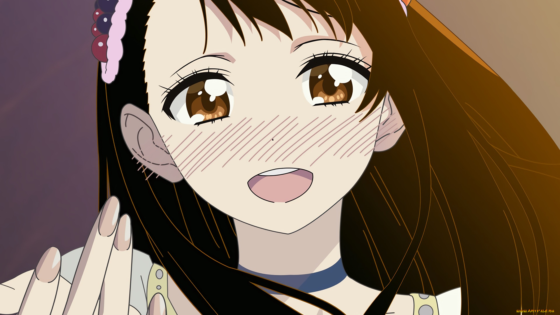 аниме, nisekoi, фон, взгляд, девушка