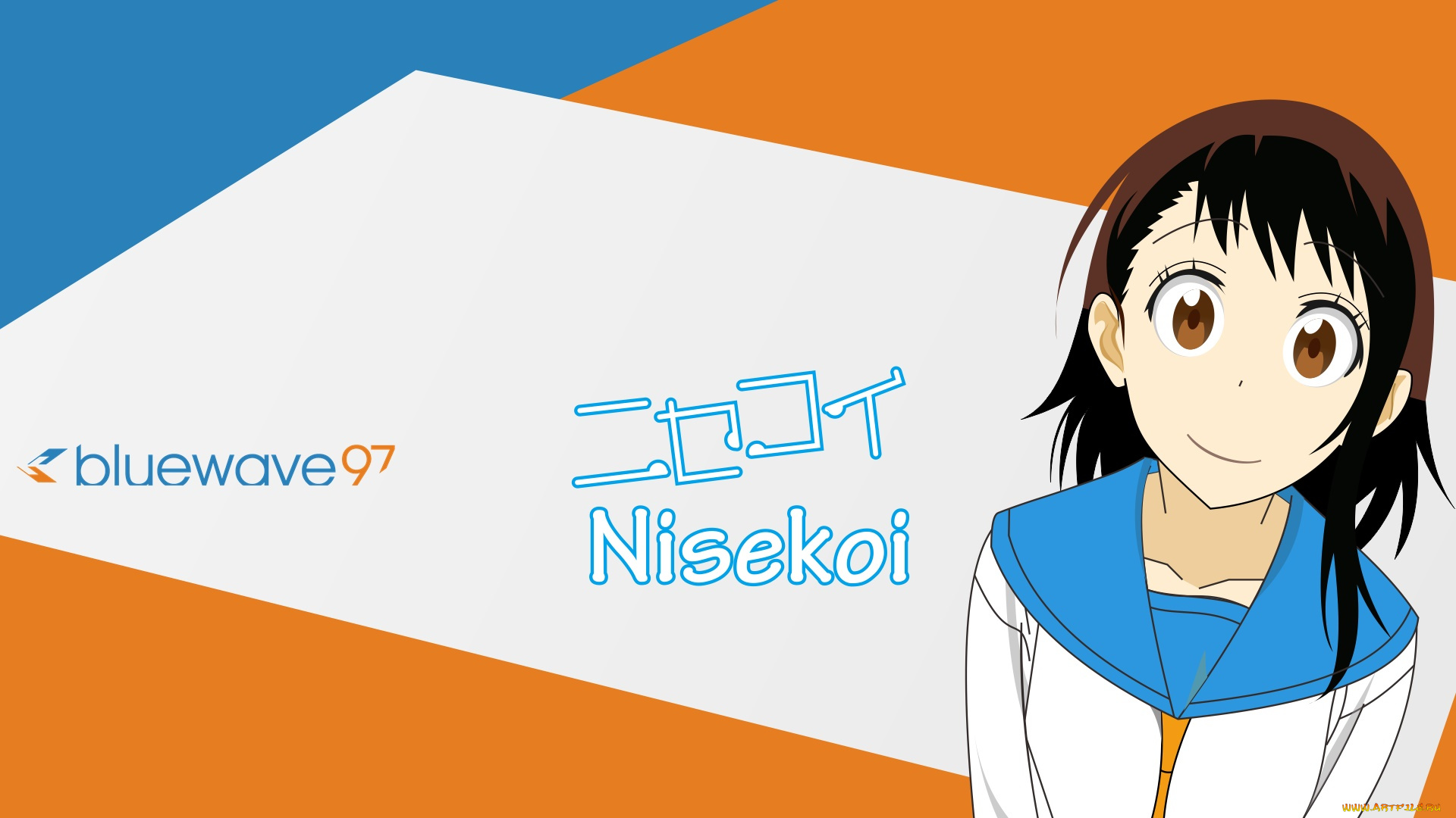 аниме, nisekoi, фон, взгляд, девушка