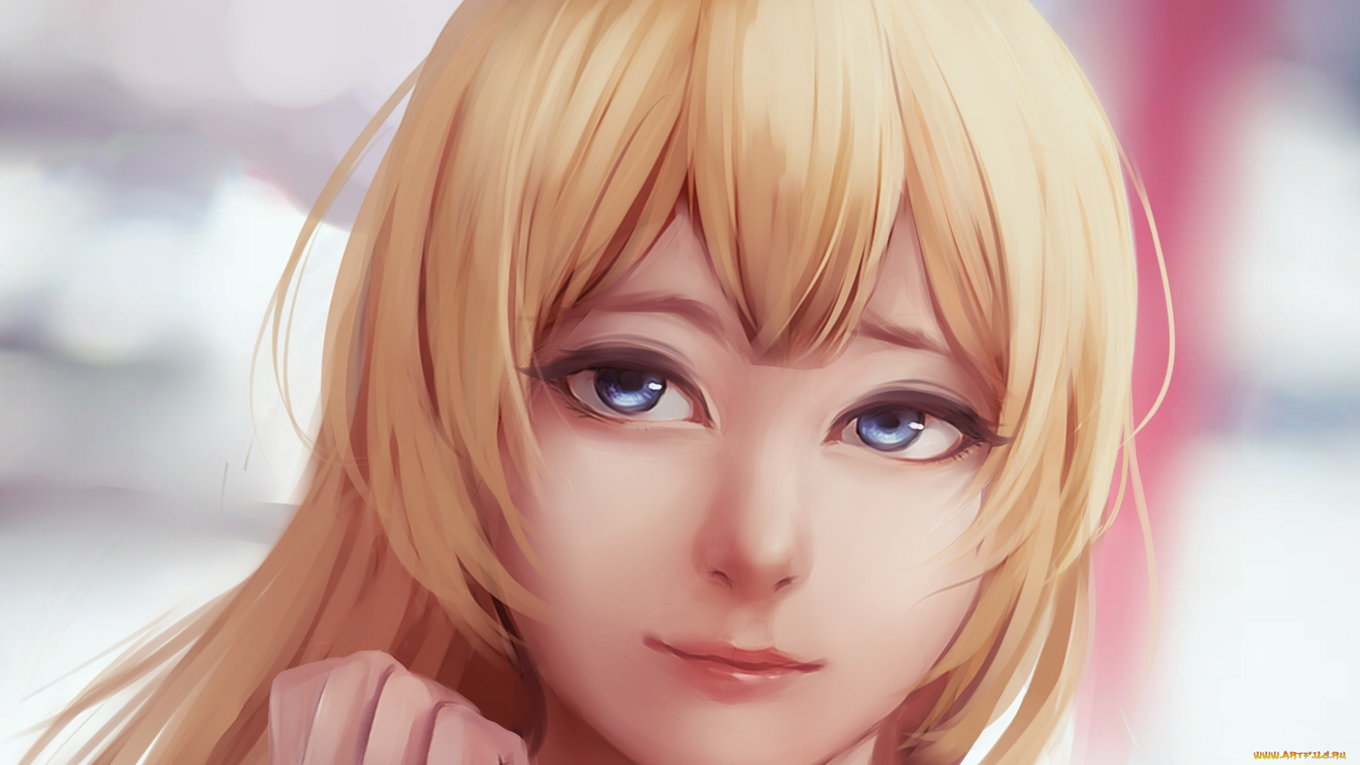 аниме, nisekoi, фон, взгляд, девушка