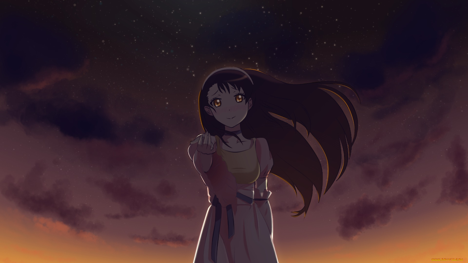 аниме, nisekoi, фон, взгляд, девушка