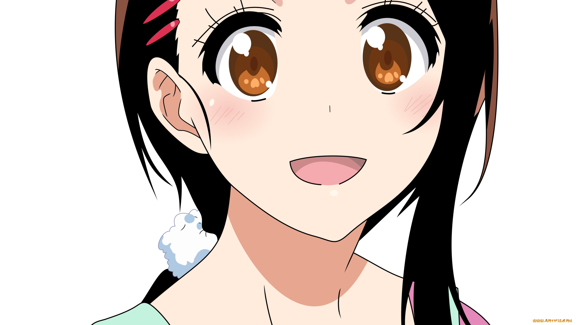 аниме, nisekoi, фон, взгляд, девушка