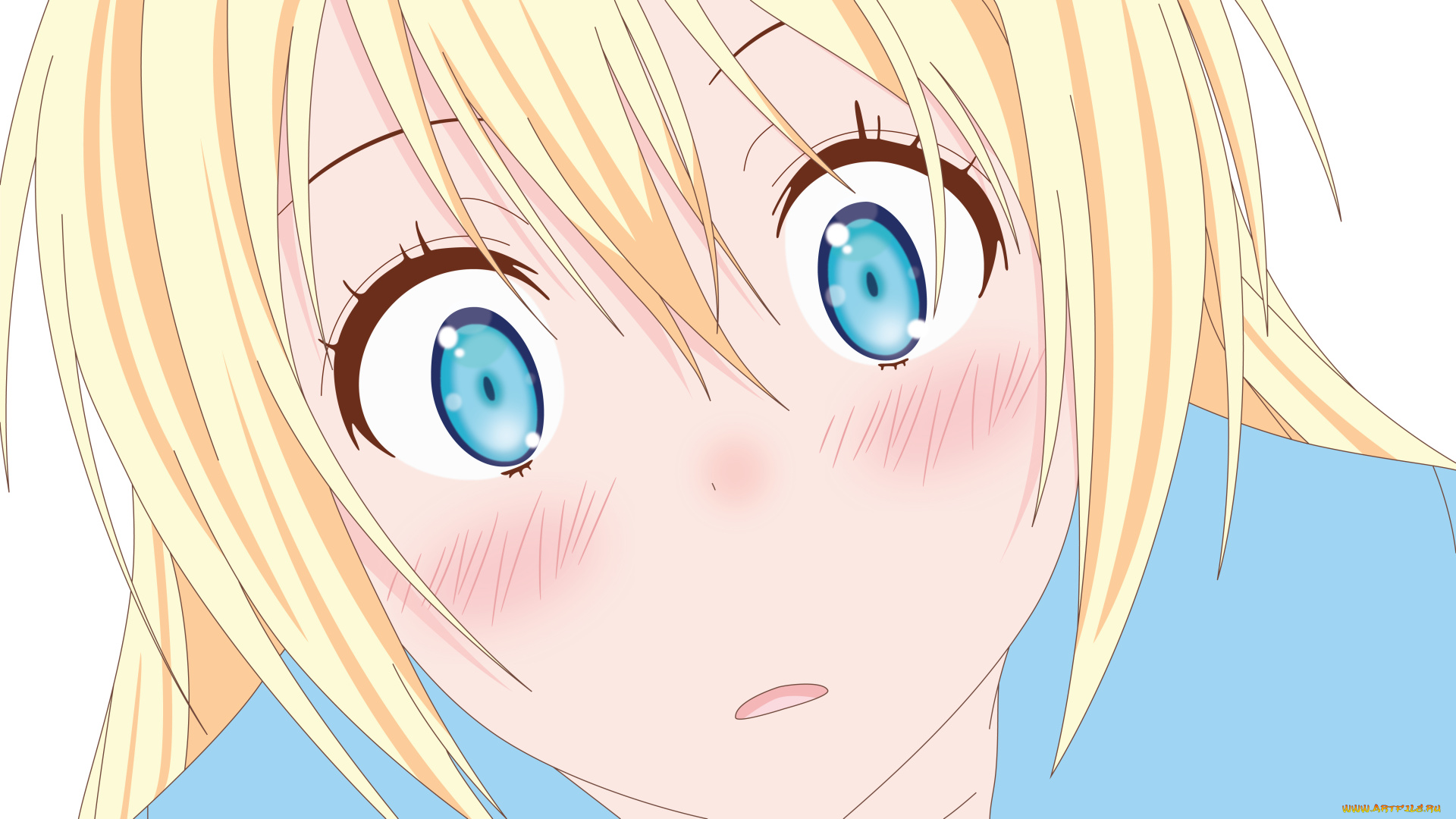 аниме, nisekoi, фон, взгляд, девушка
