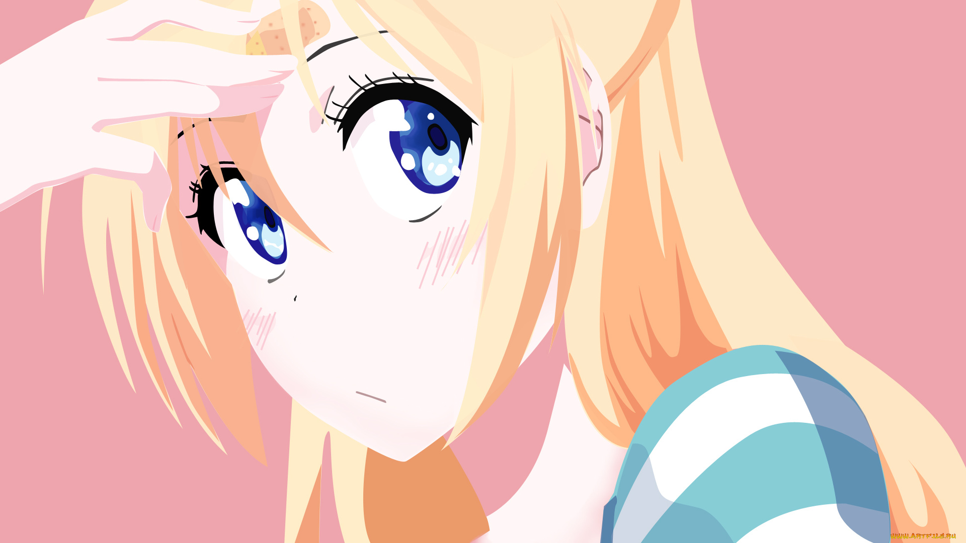 аниме, nisekoi, фон, взгляд, девушка