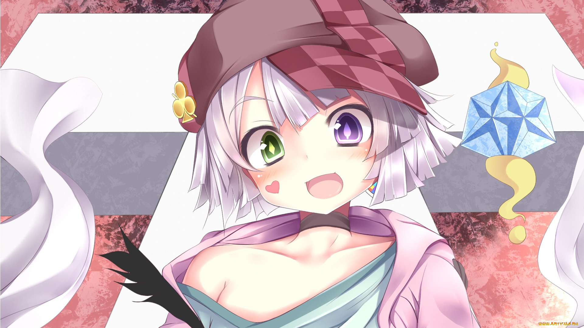 аниме, no, game, no, life, девушка, взгляд, фон