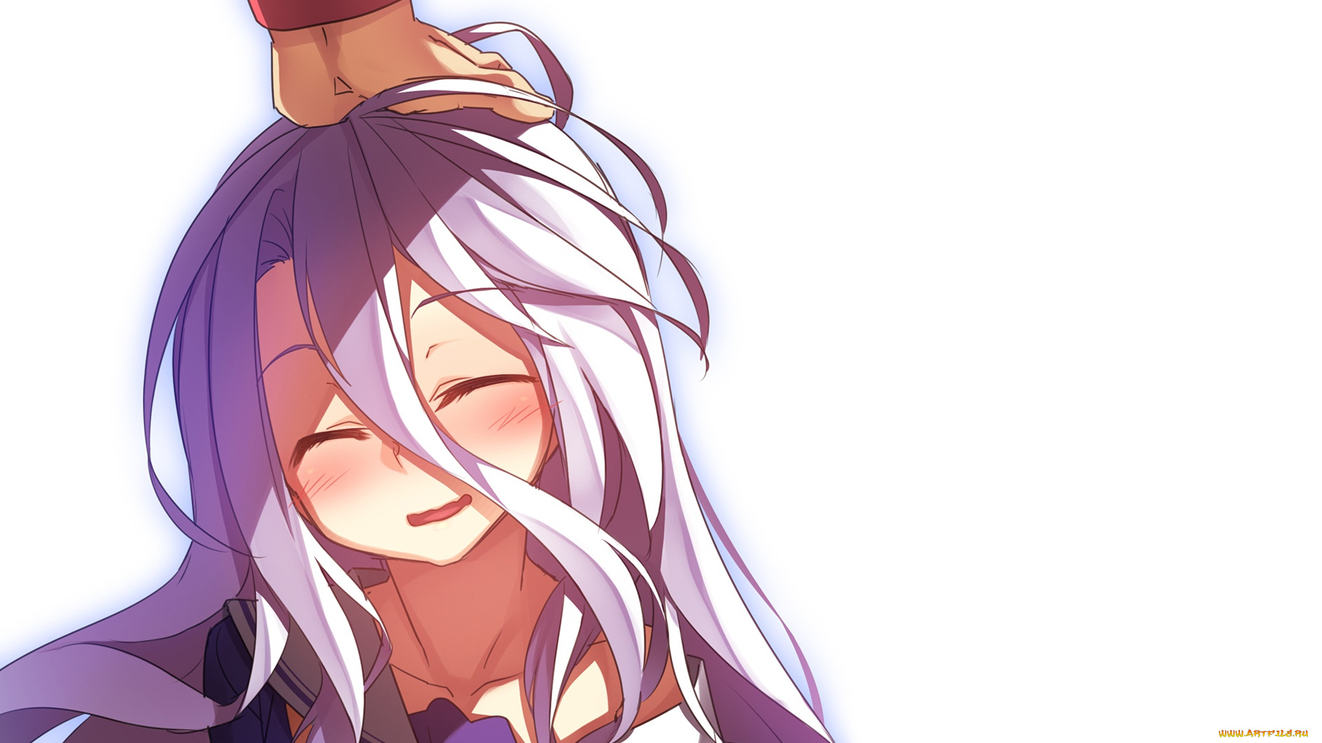 аниме, no, game, no, life, фон, взгляд, девушка