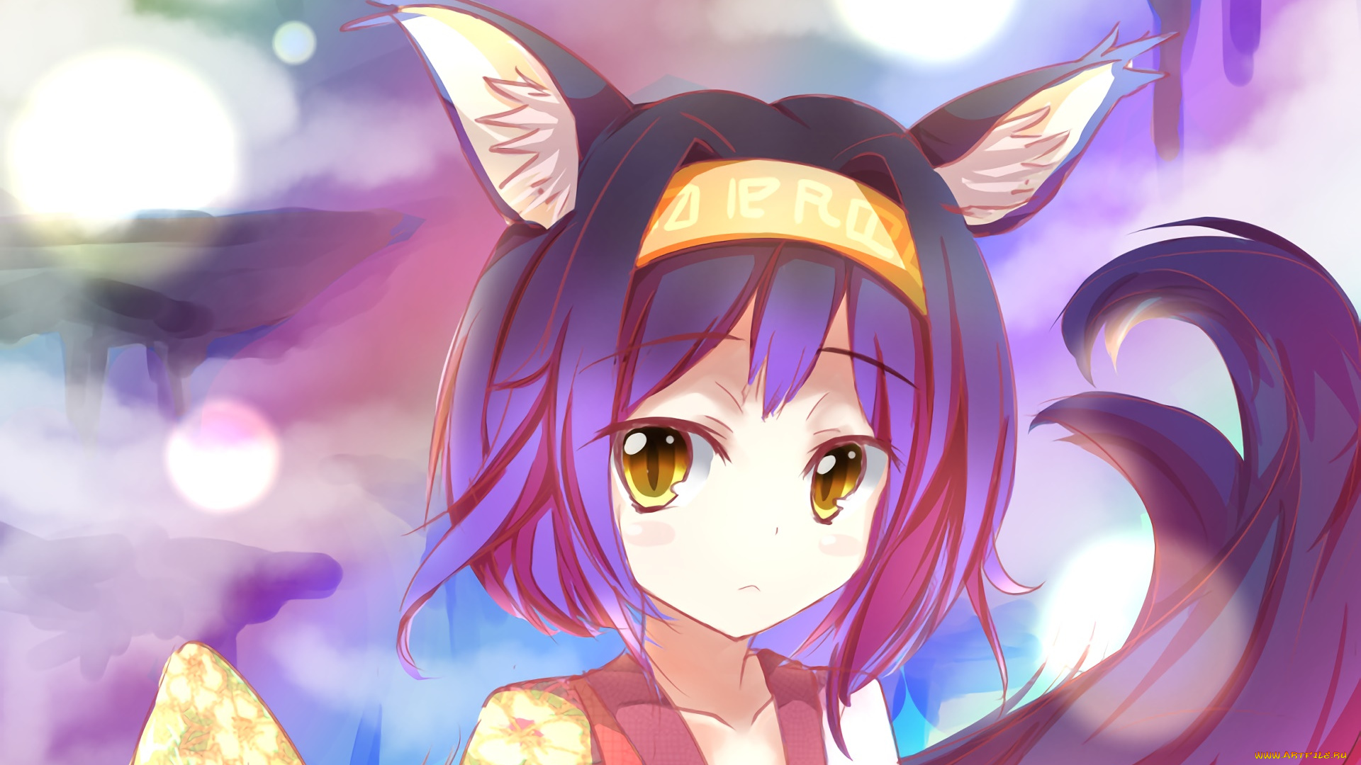 аниме, no, game, no, life, взгляд, фон, девушка