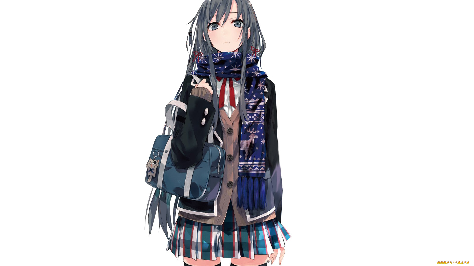 аниме, oregairu, девушка