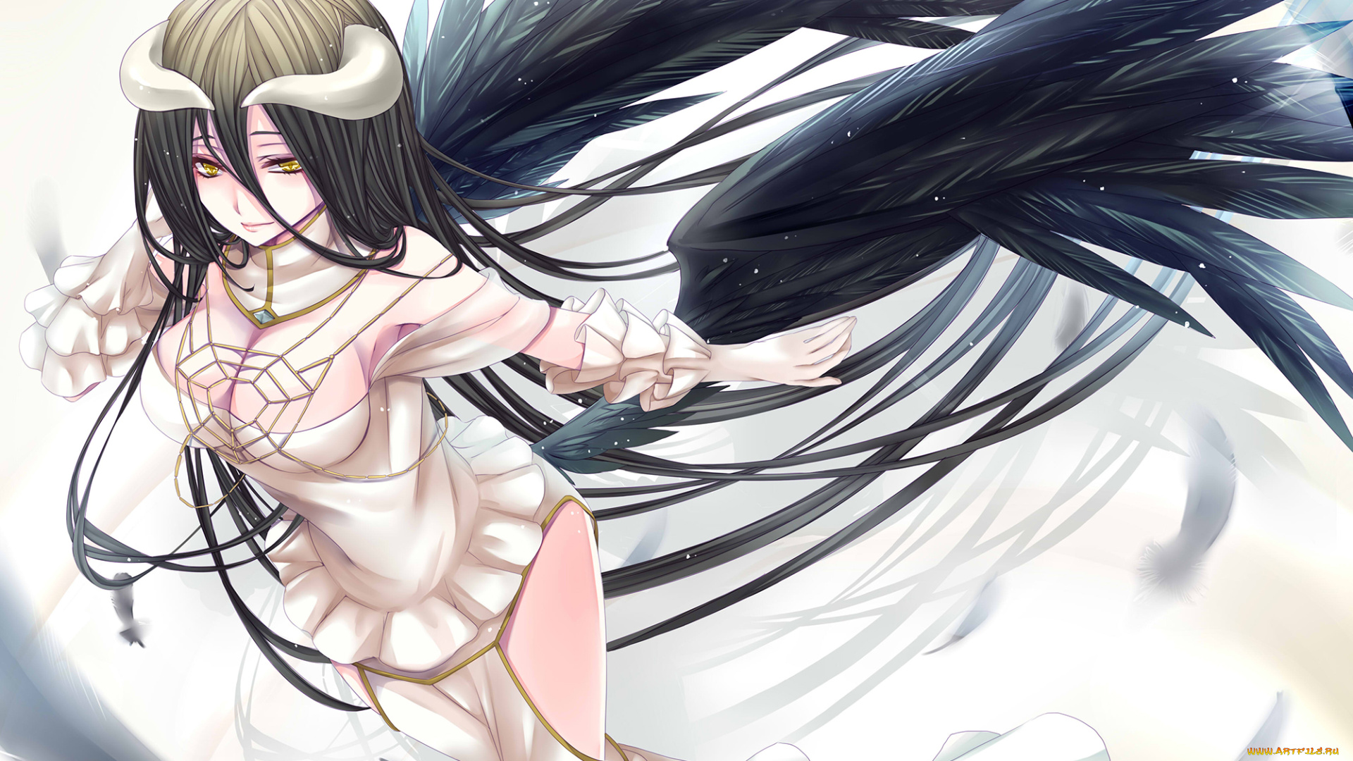 аниме, overlord, albedo