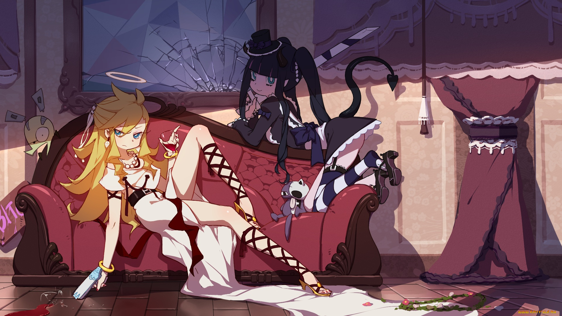 аниме, panty, &, stocking, with, garterbelt, panty, stocking, with, garterbelt