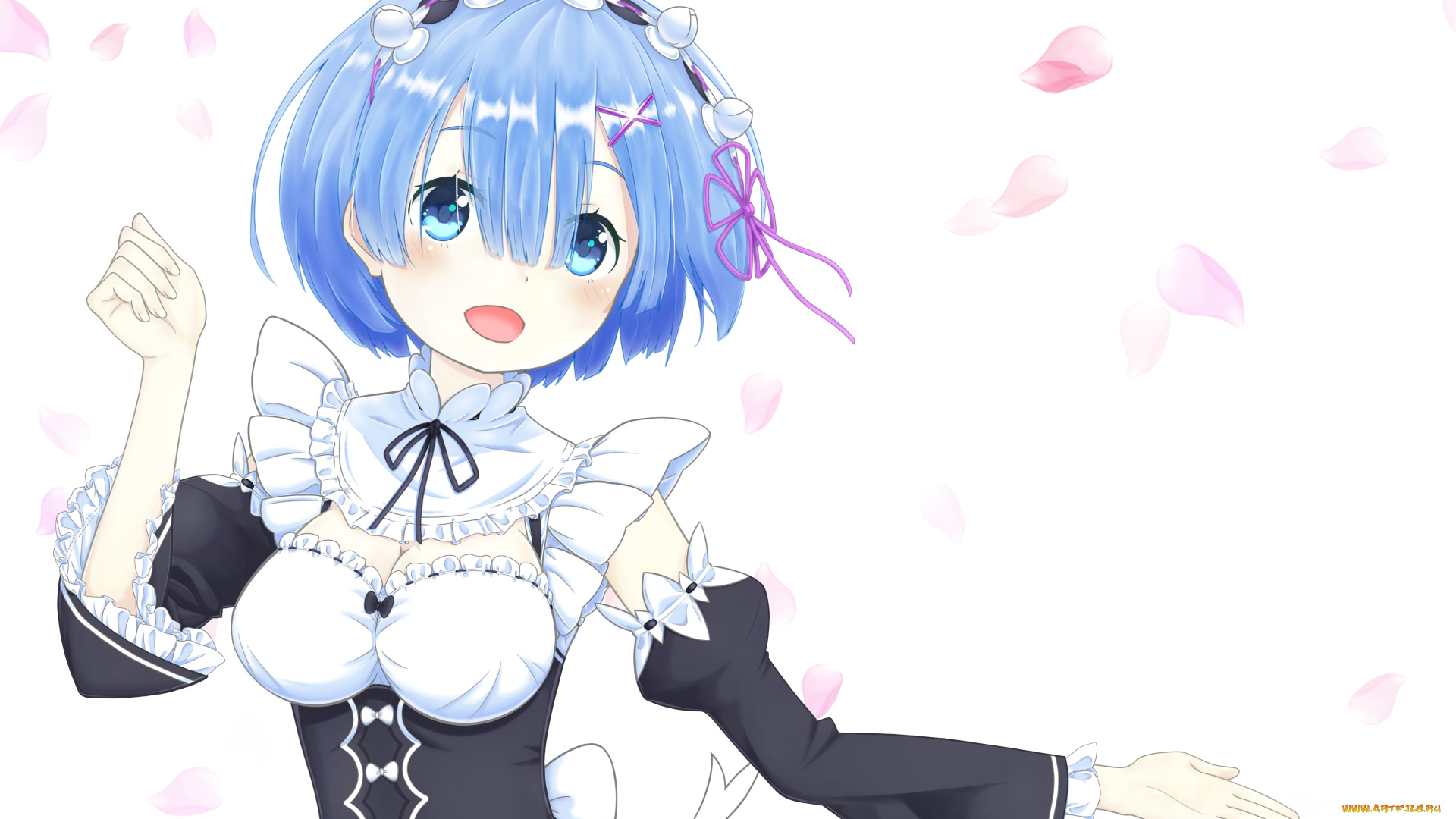 аниме, re, , zero, kara, hajimeru, isekai, seikatsu, взгляд, фон, девушка