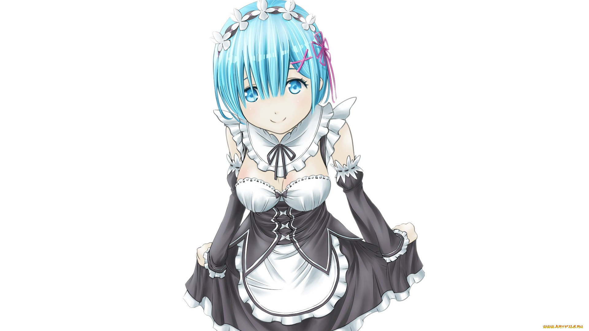 аниме, re, , zero, kara, hajimeru, isekai, seikatsu, девушка, взгляд, фон