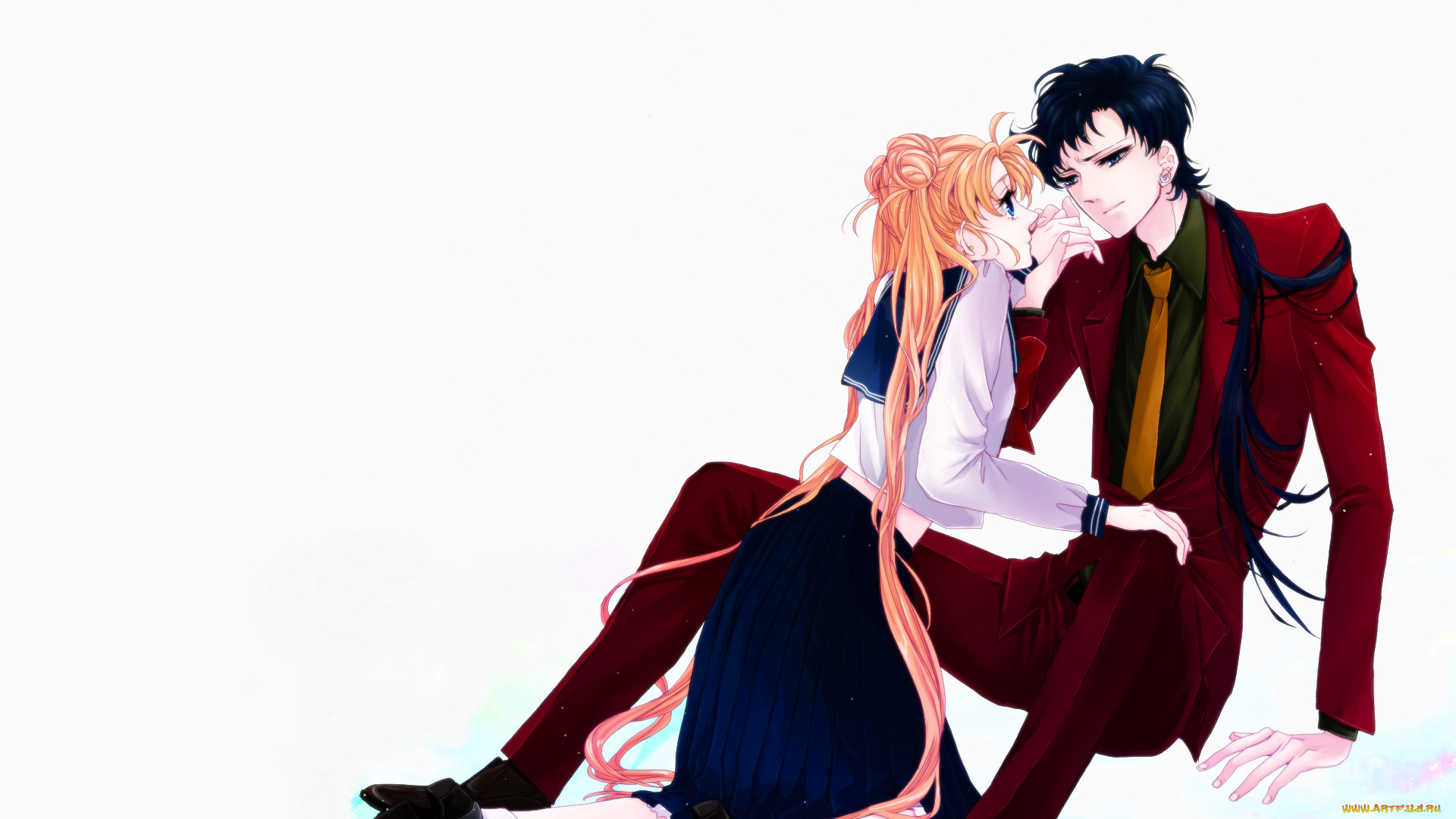 аниме, sailor, moon, пара