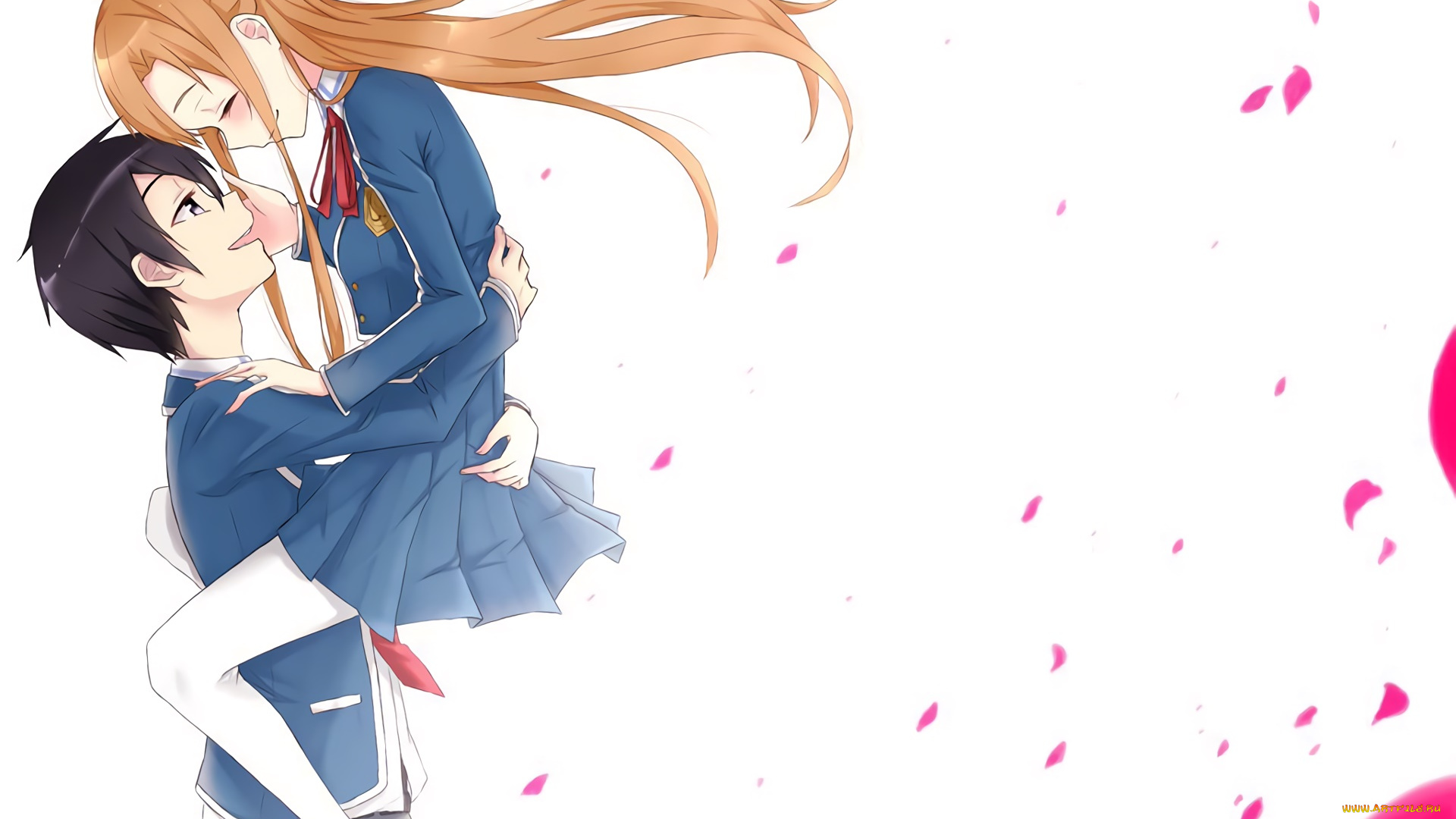 аниме, sword, art, online, взгляд, девушка, фон