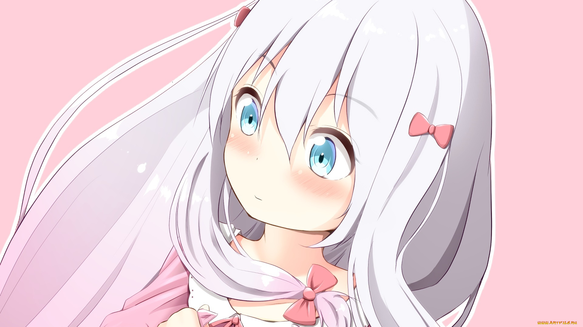 аниме, unknown, , другое, девушка, взгляд, фон