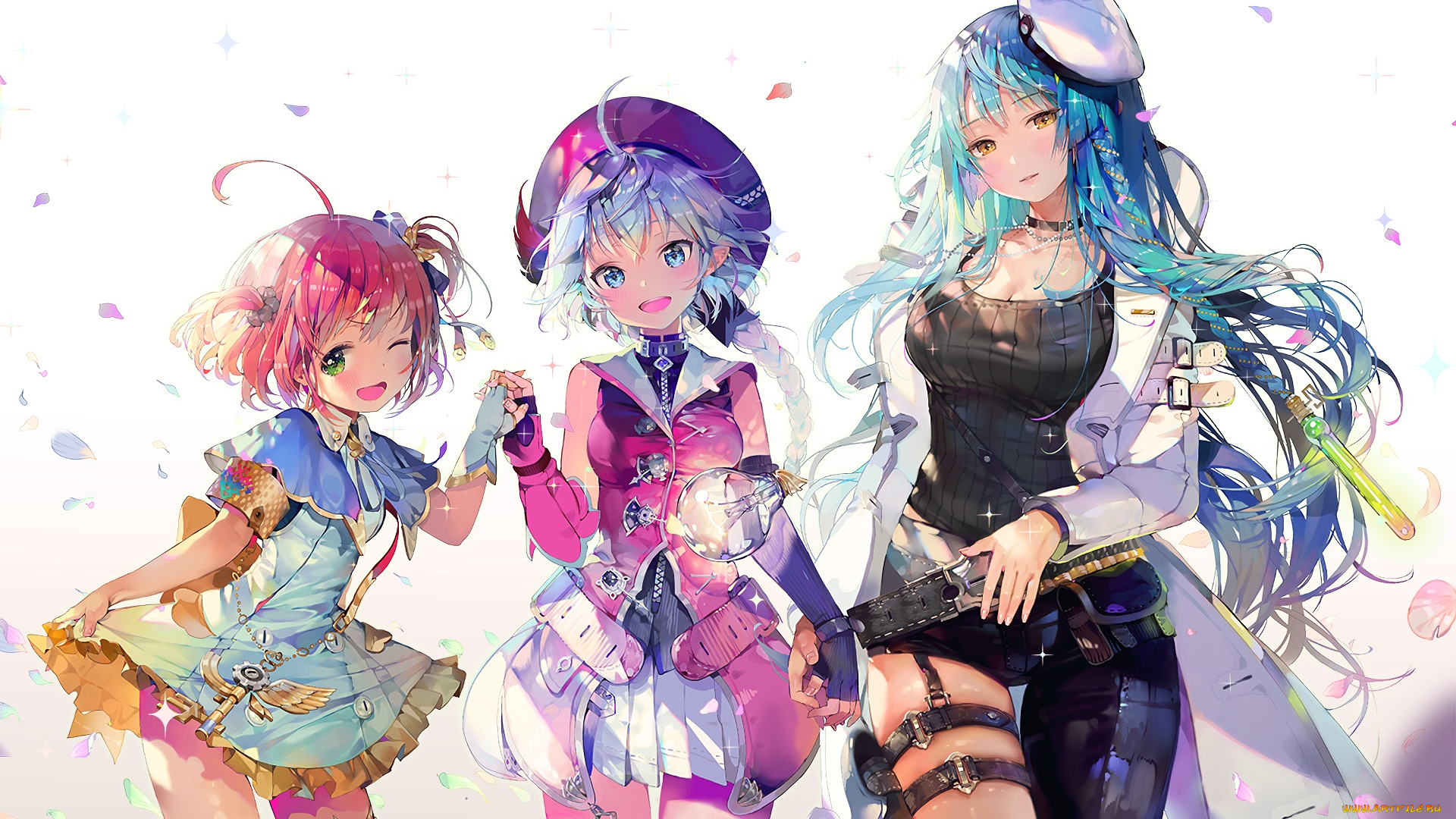 аниме, unknown, , другое, фон, девушка, взгляд