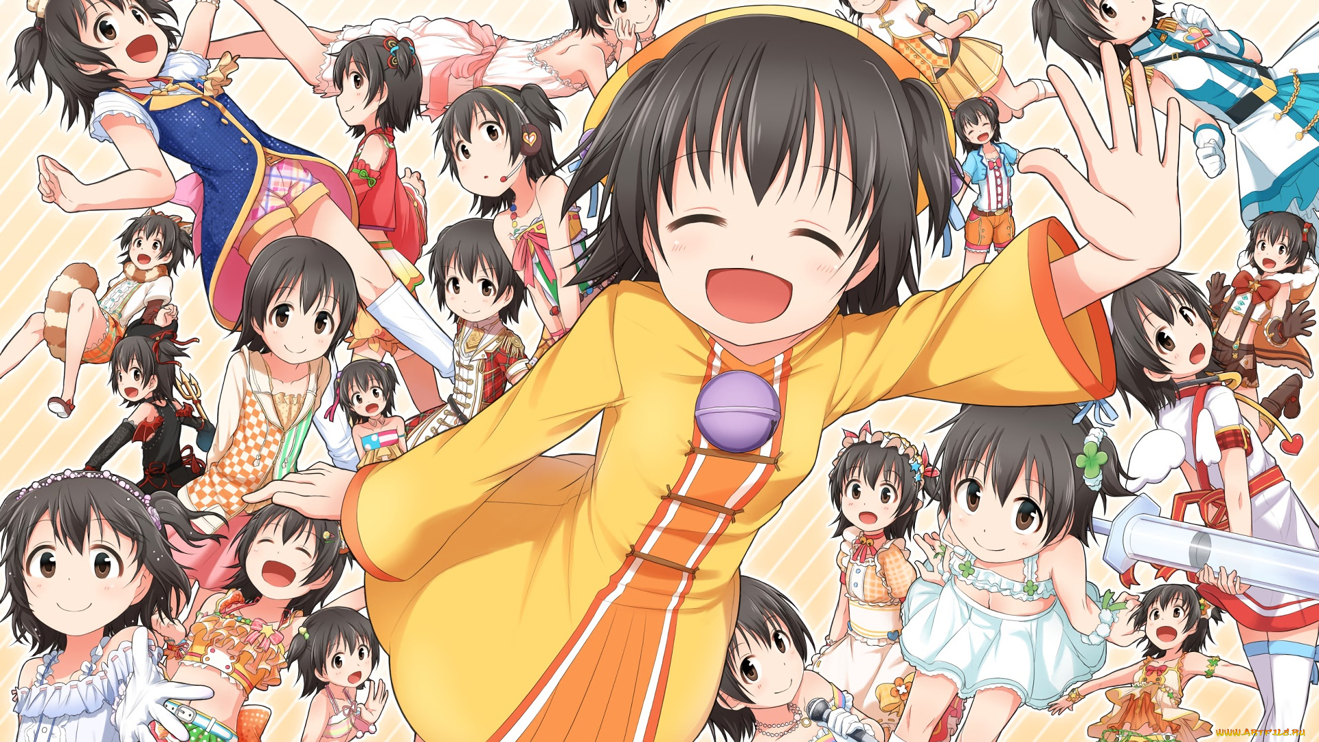 аниме, unknown, , другое, фон, взгляд, девушка