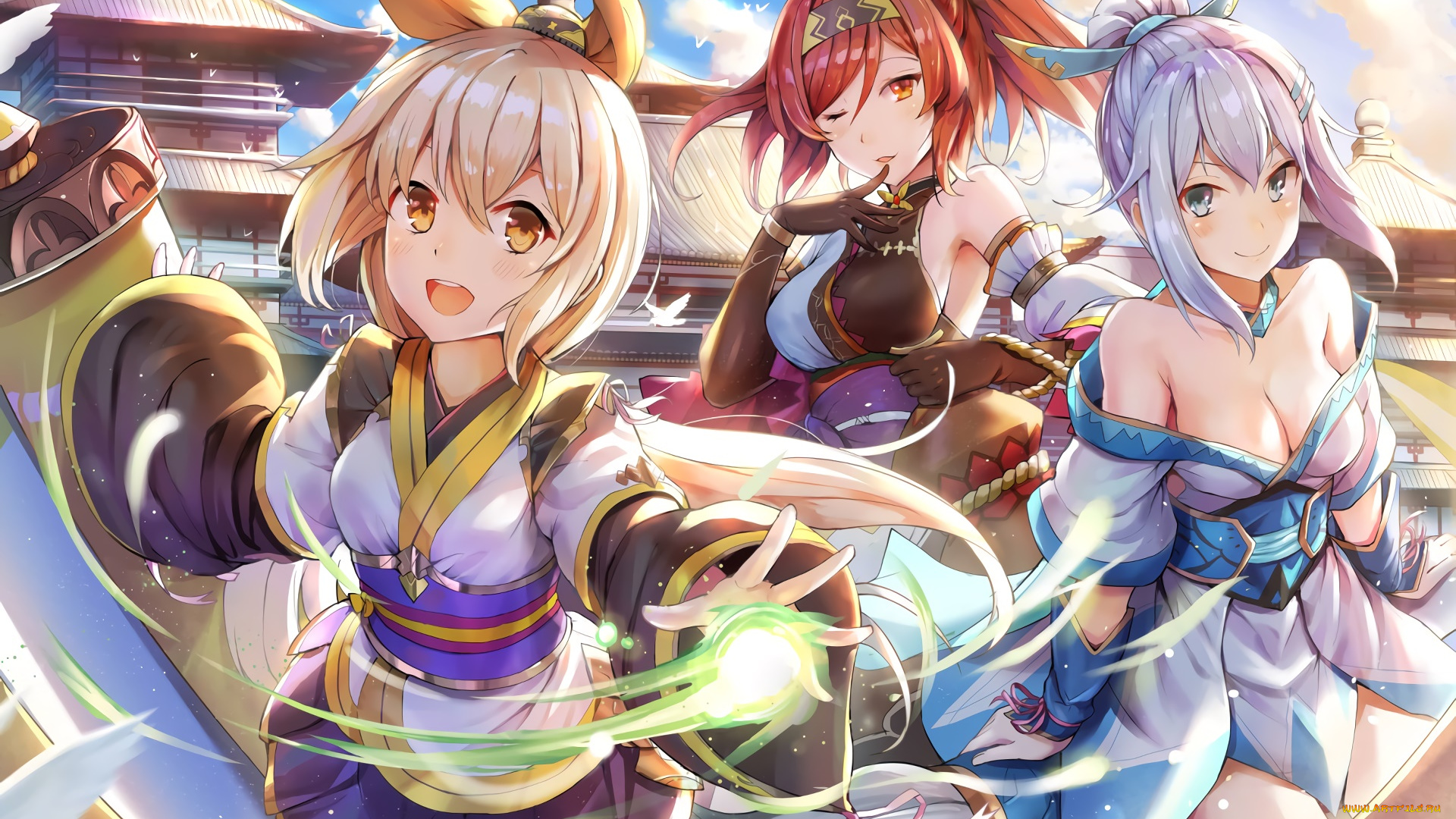 аниме, unknown, , другое, фон, взгляд, девушка