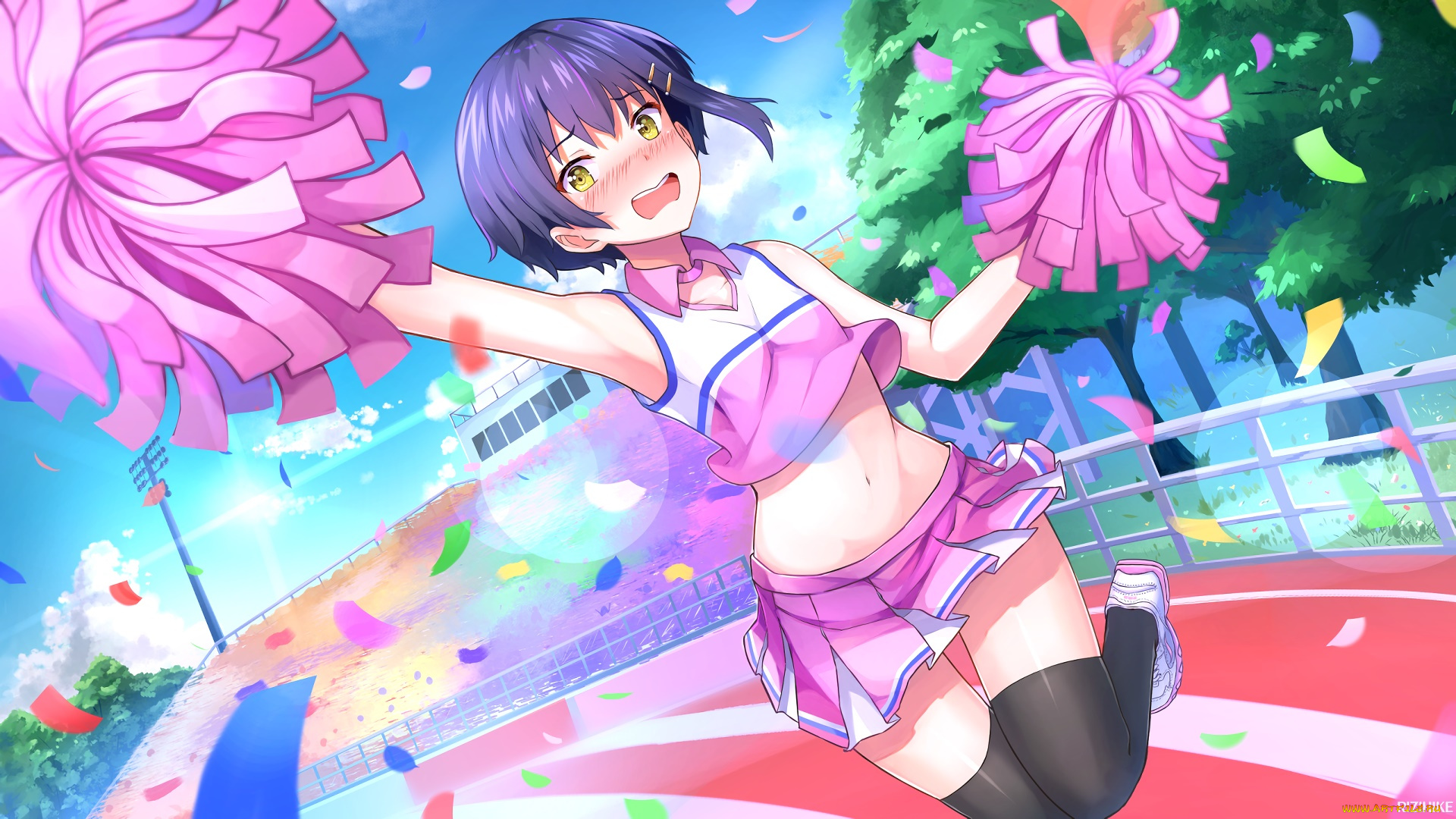 аниме, unknown, , другое, взгляд, фон, девушка