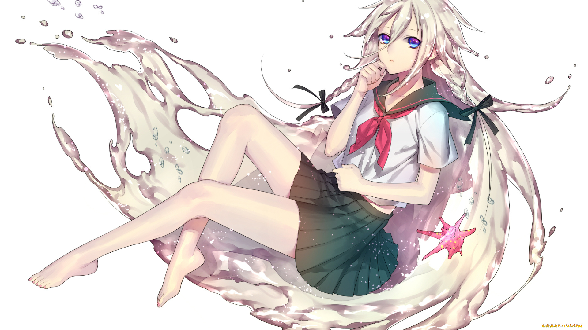 аниме, vocaloid, девушка