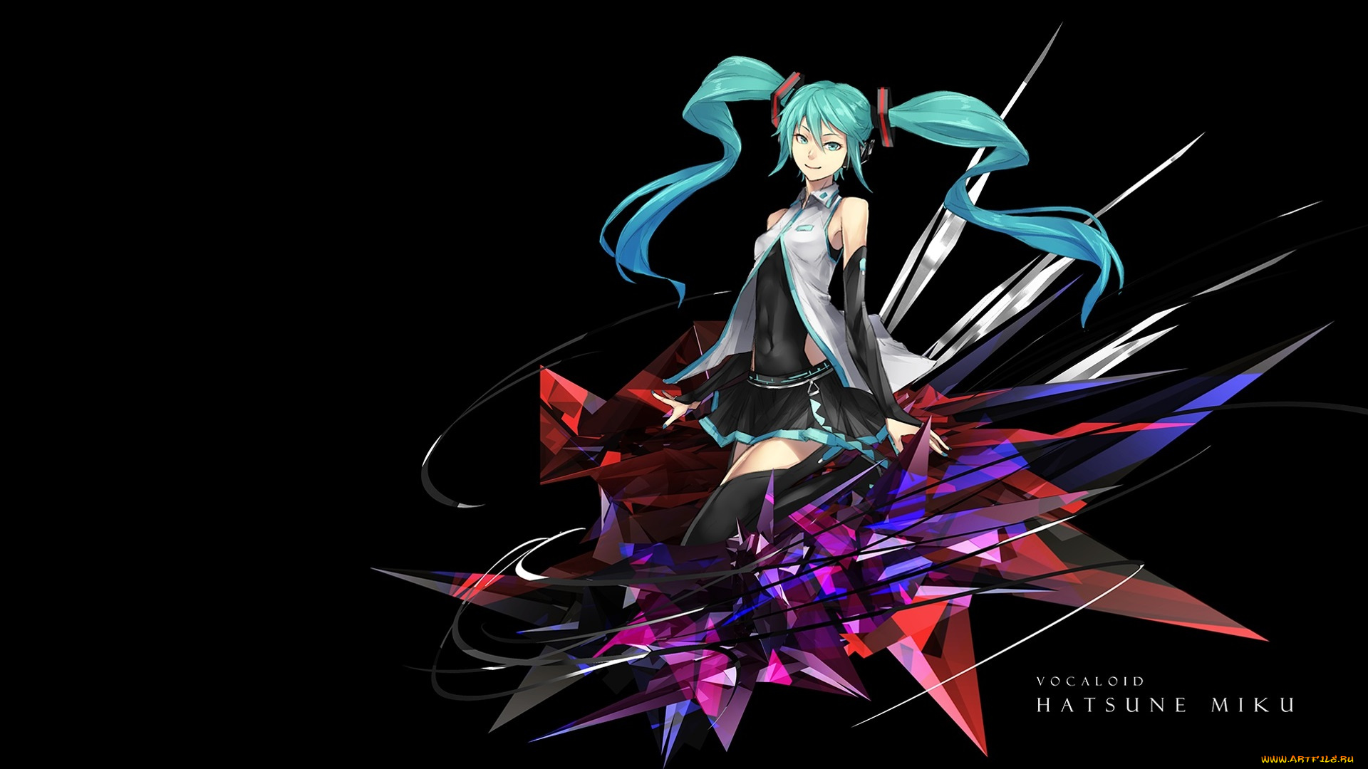 аниме, vocaloid, hatsune, miku