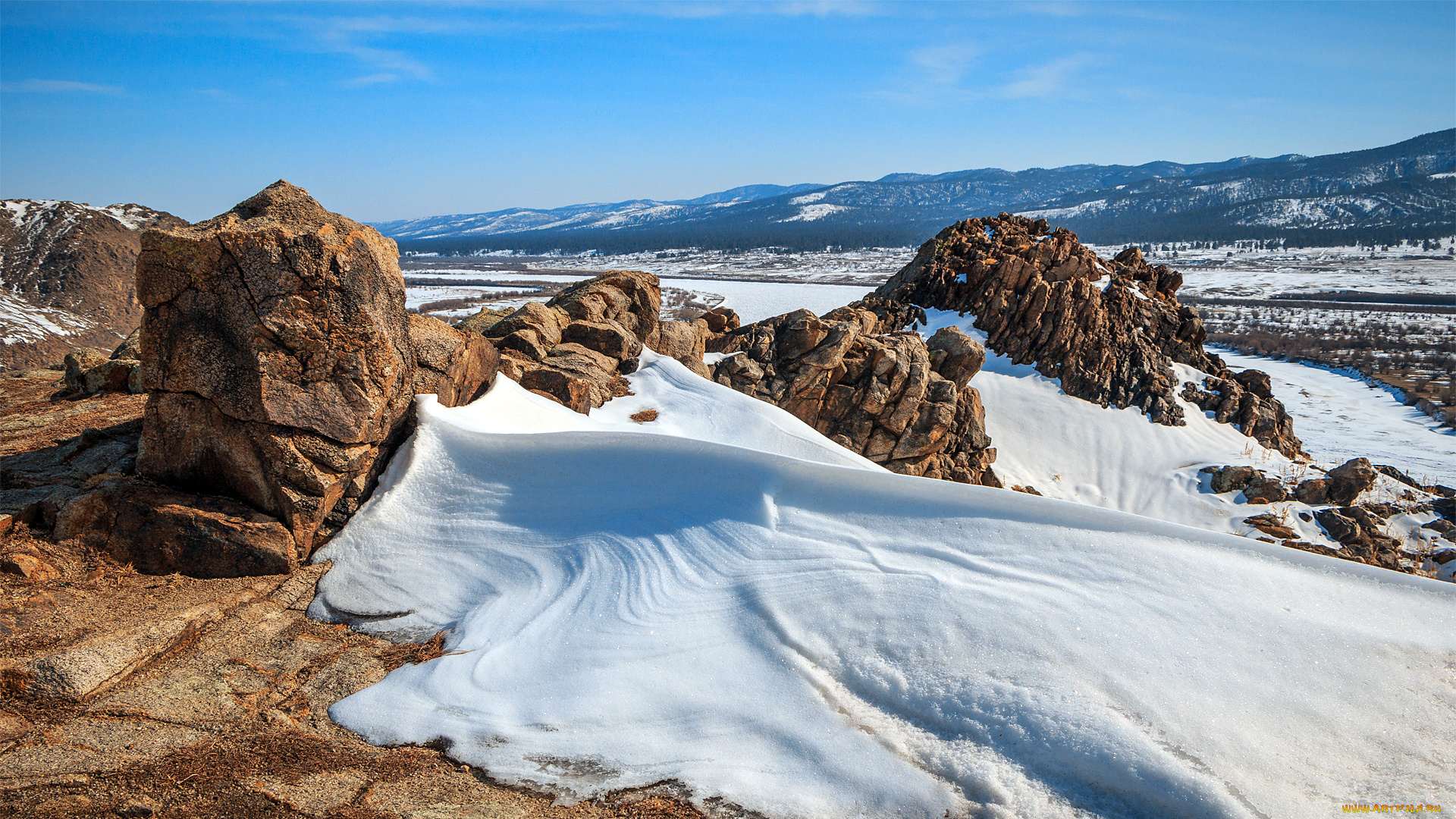 природа, зима, красота, родной