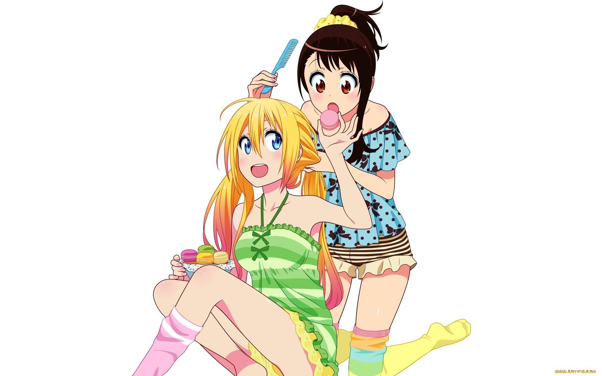 аниме, nisekoi, фон, девушка, взгляд