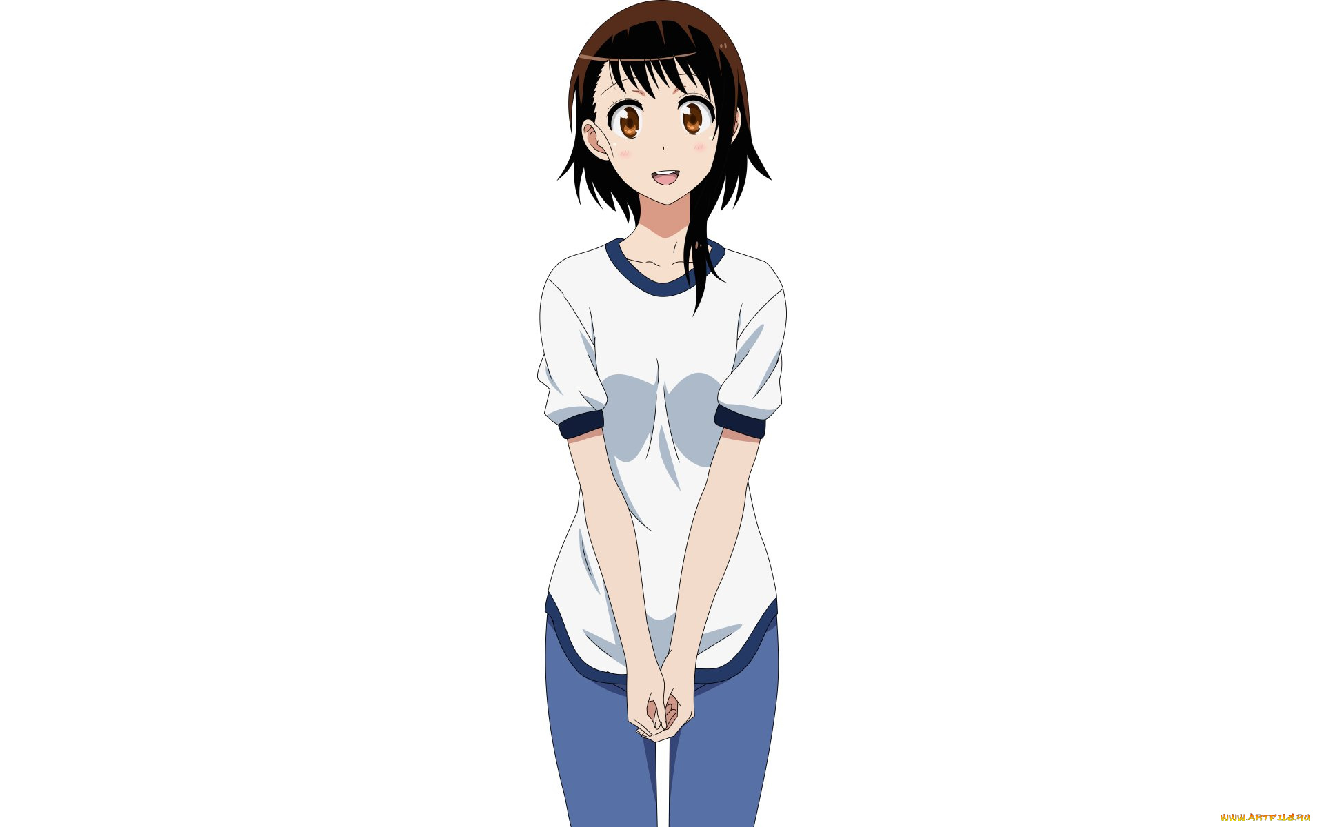 аниме, nisekoi, фон, взгляд, девушка