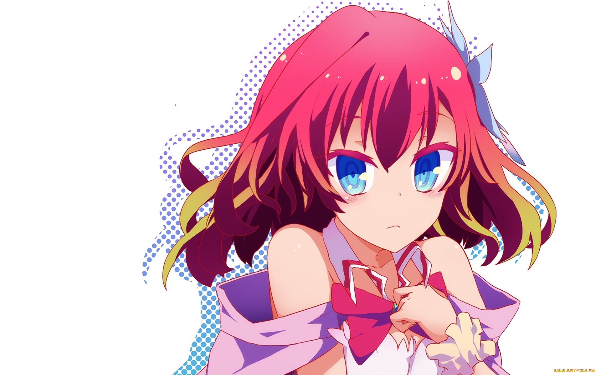 аниме, no, game, no, life, взгляд, девушка, фон