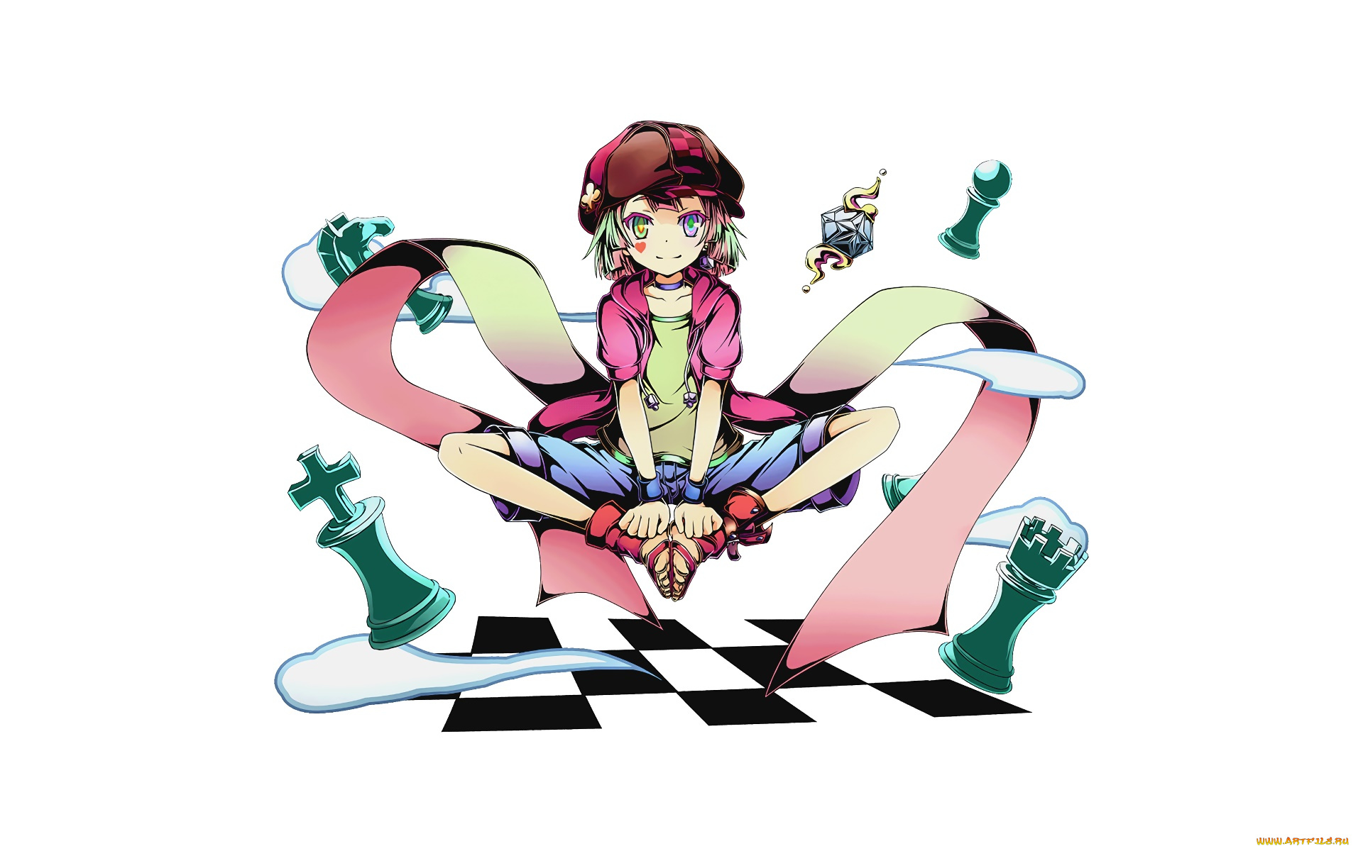 аниме, no, game, no, life, взгляд, фон, парень