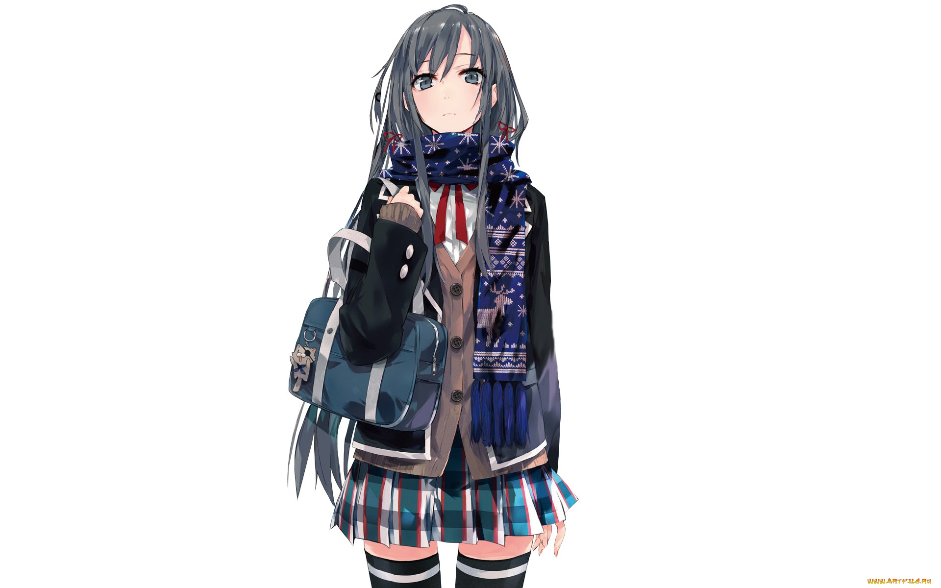 аниме, oregairu, девушка