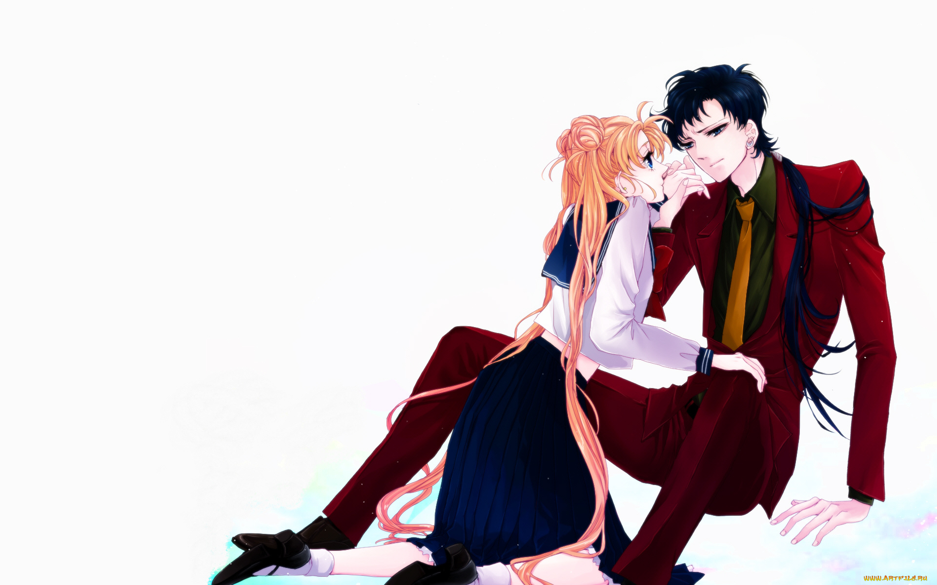 аниме, sailor, moon, пара
