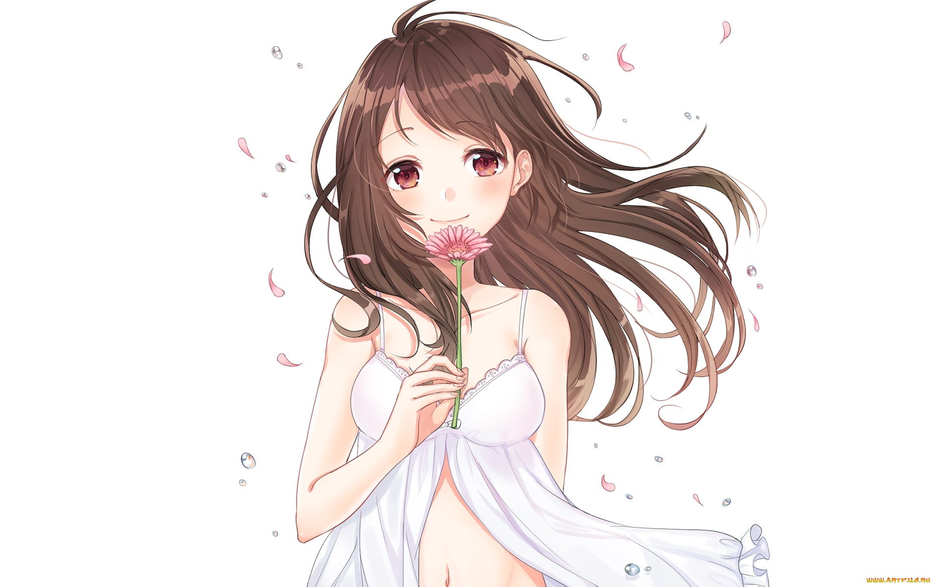 аниме, unknown, , другое, фон, взгляд, девушка