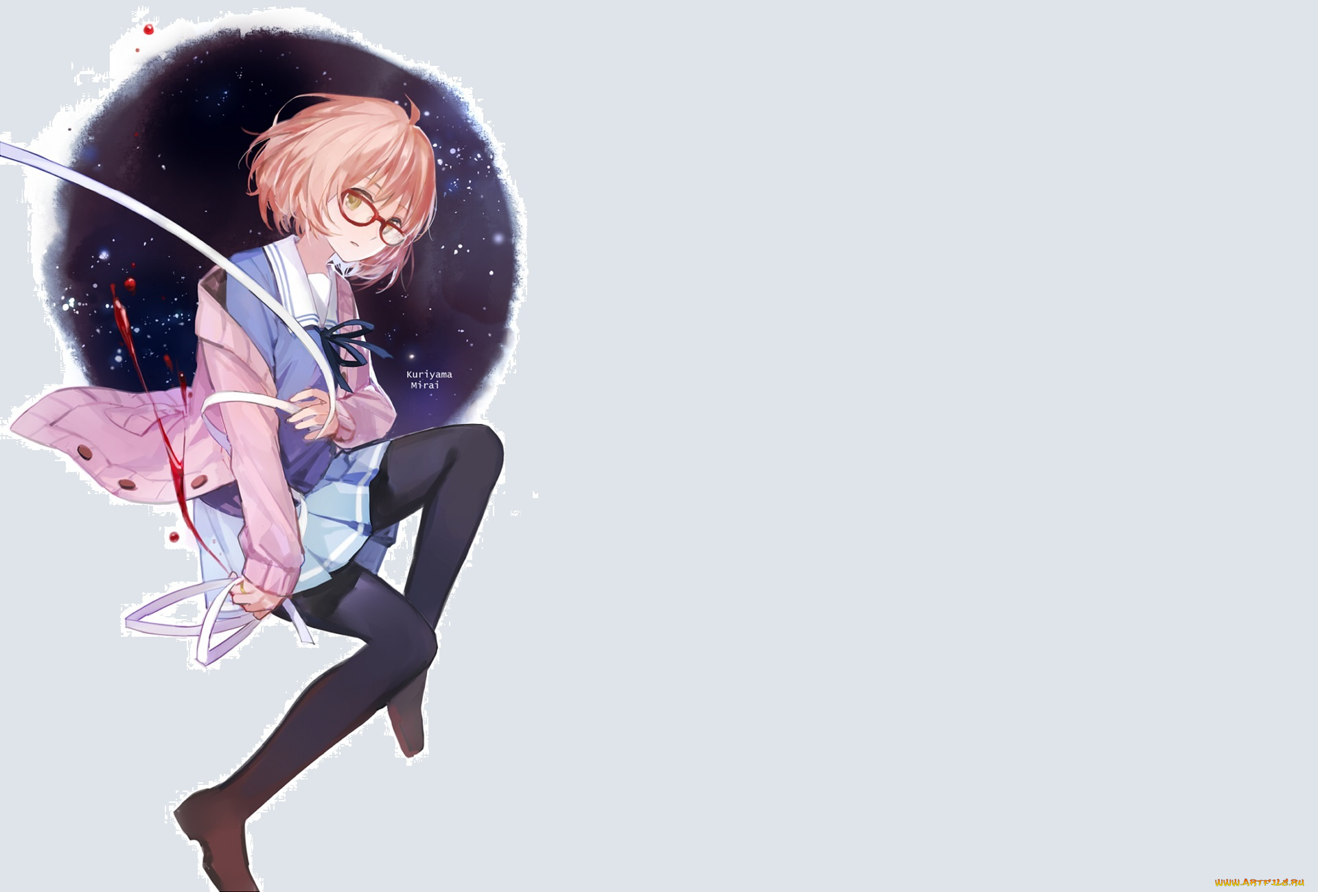 аниме, kyoukai, no, kanata, мирай