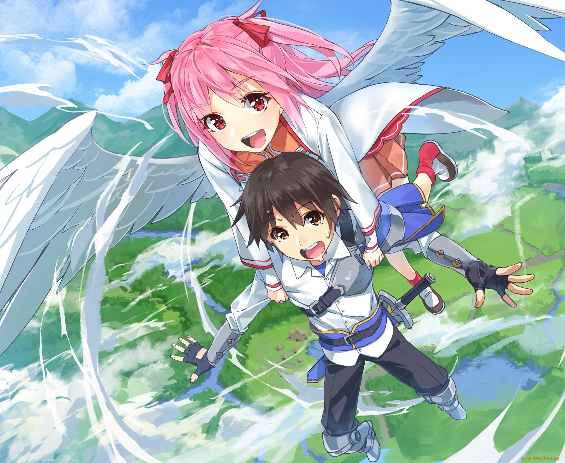 аниме, fate, stay, night, взгляд, девушка, фон