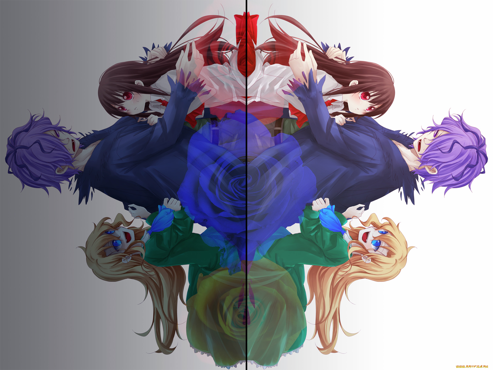 аниме, ib, garri