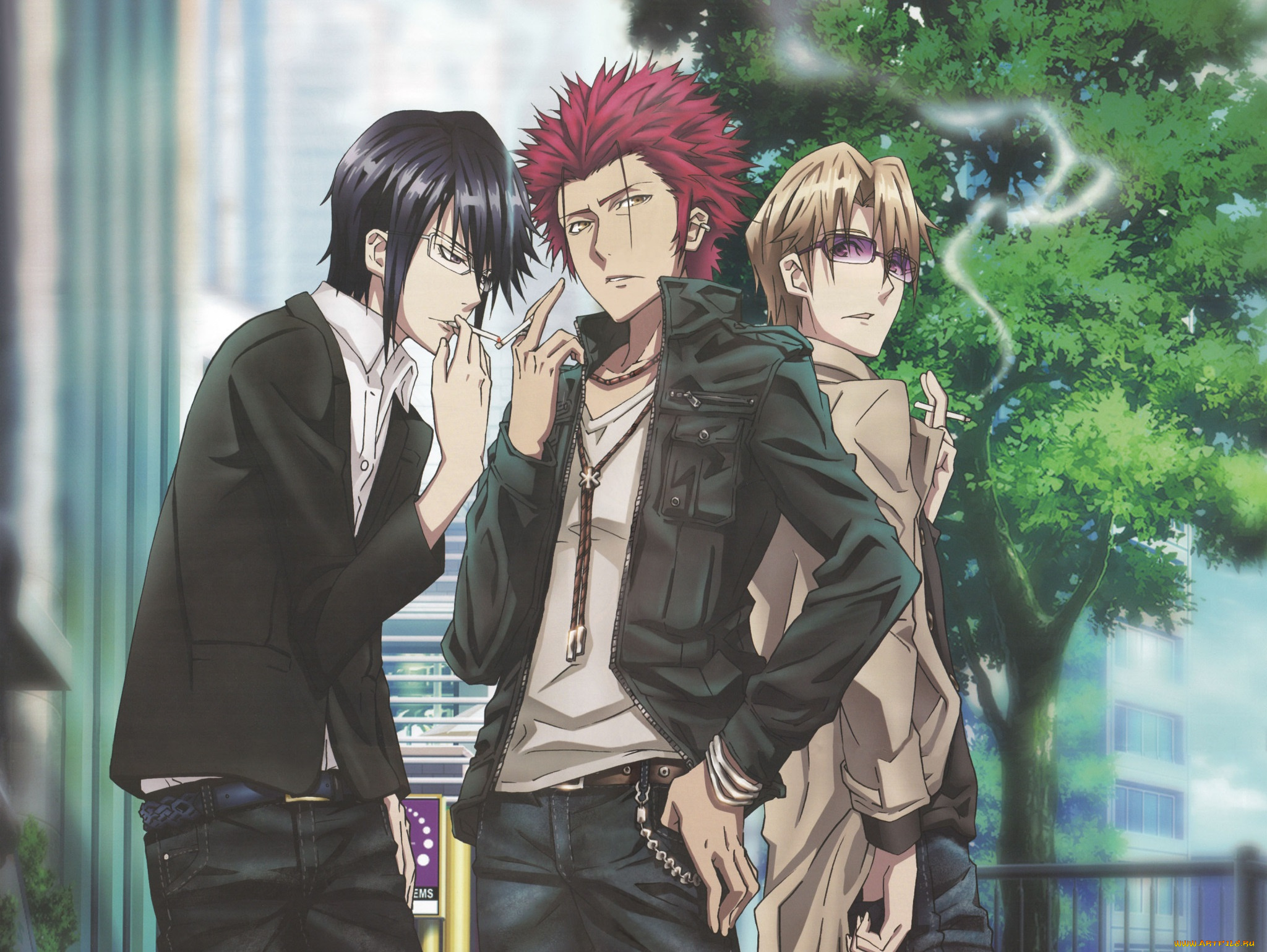 аниме, k, project, парни