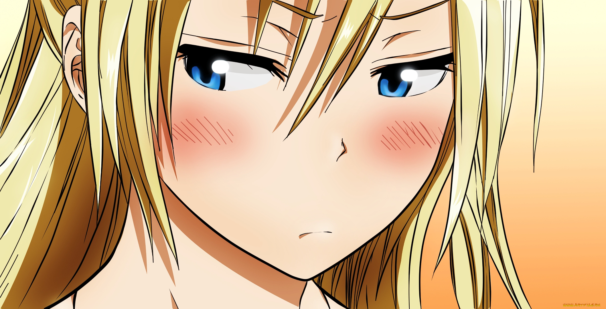 аниме, nisekoi, девушка, фон, взгляд