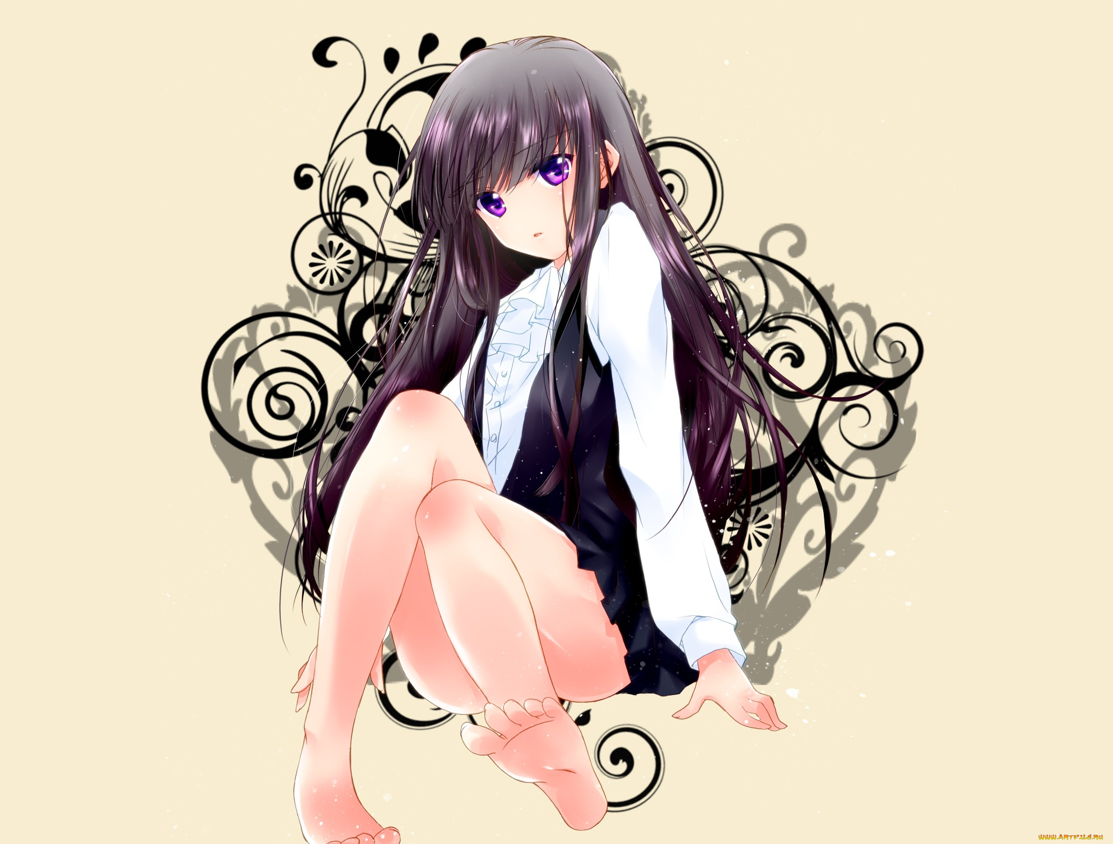 аниме, inu, x, boku, ss, девочка